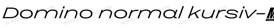 Domino normal kursiv字体转换